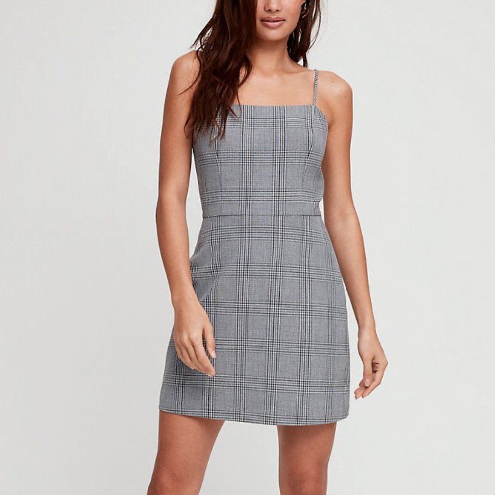 Aritzia | Wilfred Isabelle Dress (Grey/Black)